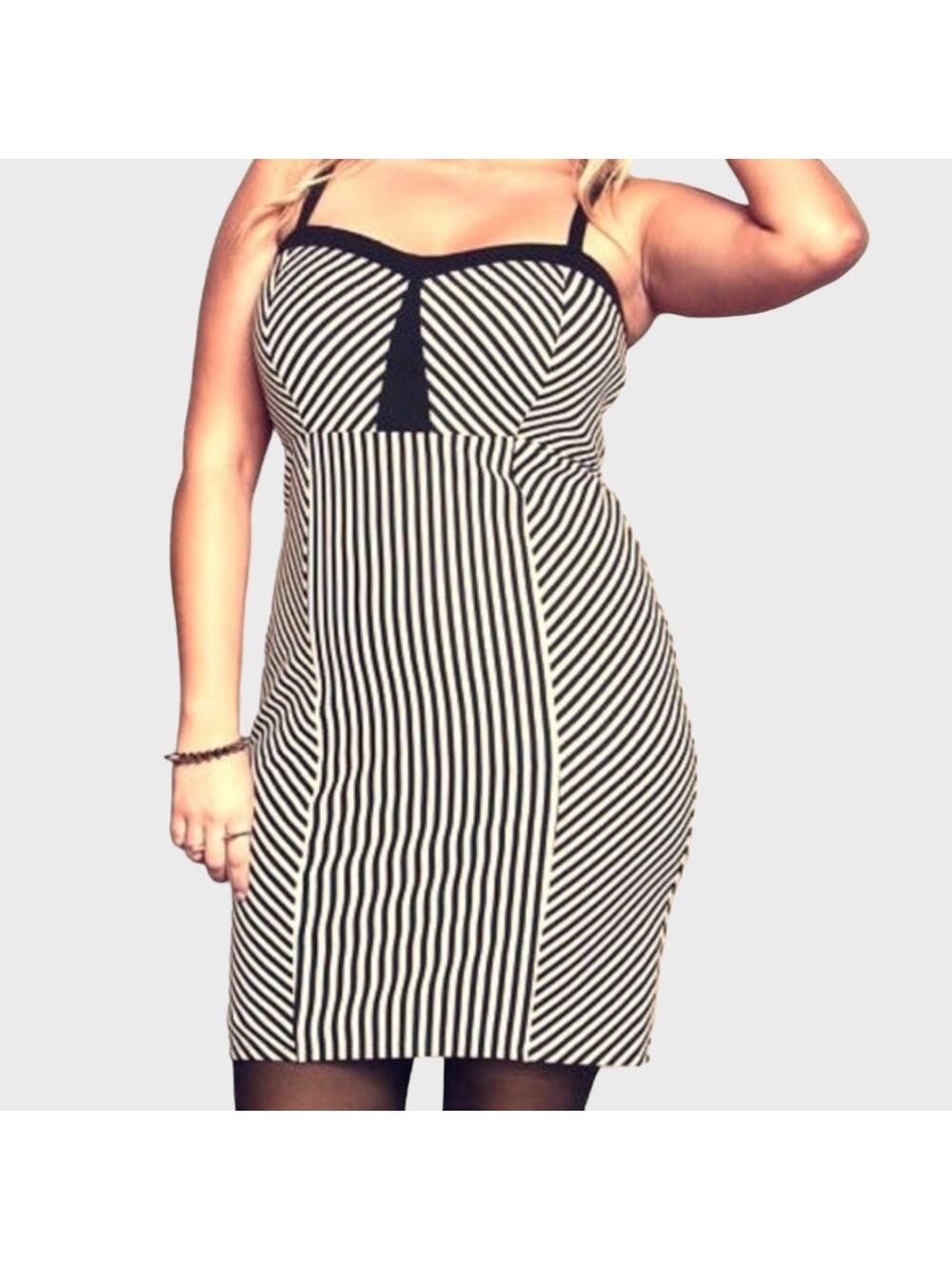 TORRID Retro Striped Bodycon Dress